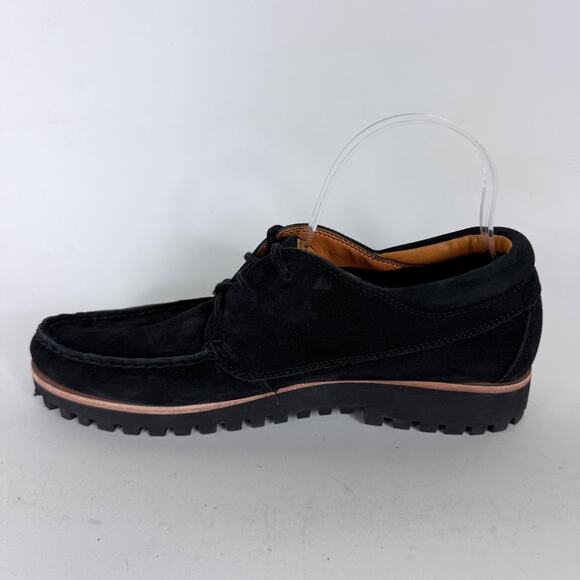Timberland Jackson's Landing Oxford Men's 9 Black Lace-Up Low Top Moc Toe - Picture 6 of 10